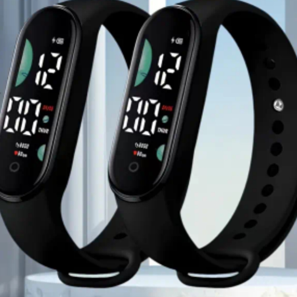 Dual LED Black WATCH 2X SET